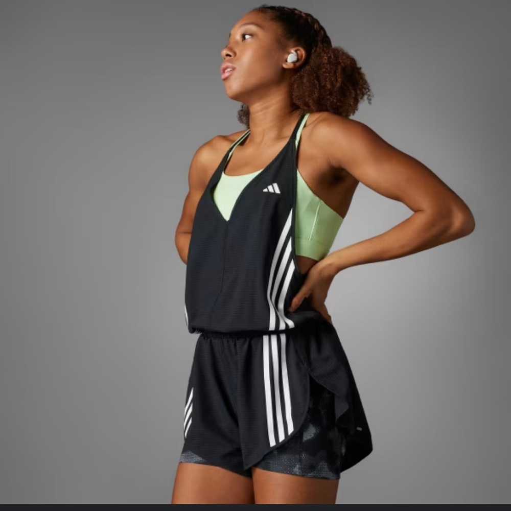 Adidas Black and White Athletic romper